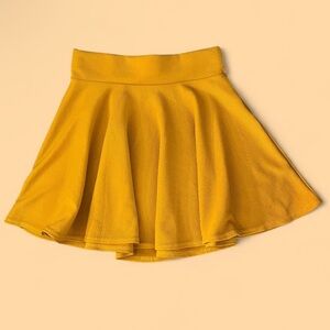 Vibrant Yellow Skater Mini Skirt for Casual Days